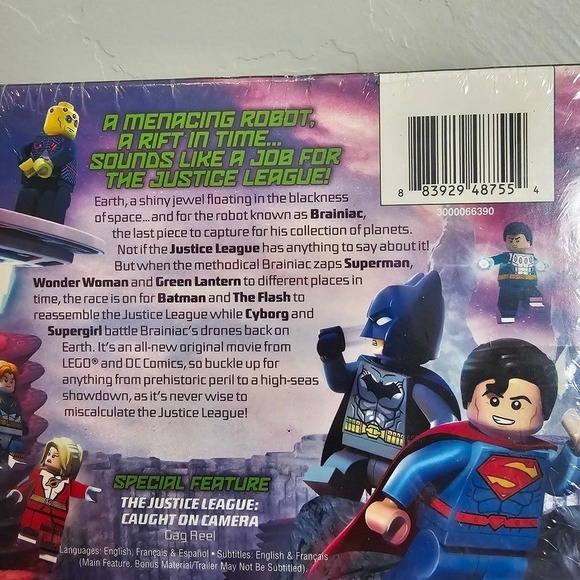 Lego Justice League Cosmic Clash DVD + Lego Minifigure DC Super Heroes Movie - Picture 3 of 8